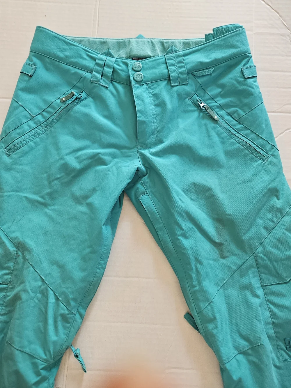 DC Nonchalant Women's Snowboard Pants Teal 10K Waterproof Size Medium